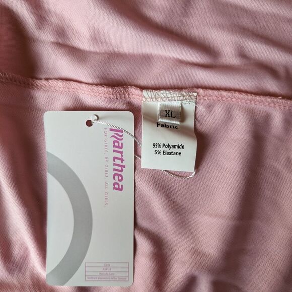 Pink Mini Dress with Tie Front and Bell Sleeve in Size XL - Picture 4 of 6